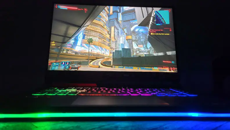 An image of the Asus ROG Strix G15 AMD Advantage Edition laptop.