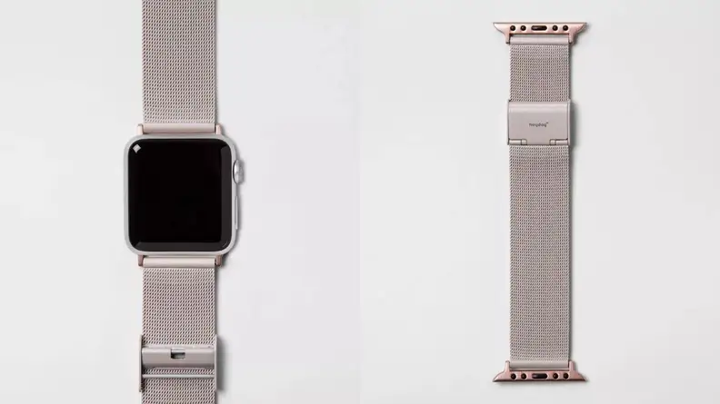Mesh watch band.