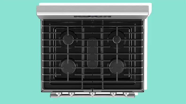 Front and side of Maytag MGR7700LZ Range.