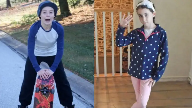 Stylish kids in compression clothes