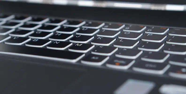 The ample room on the keyboard deck can take a bit of time to get used to.