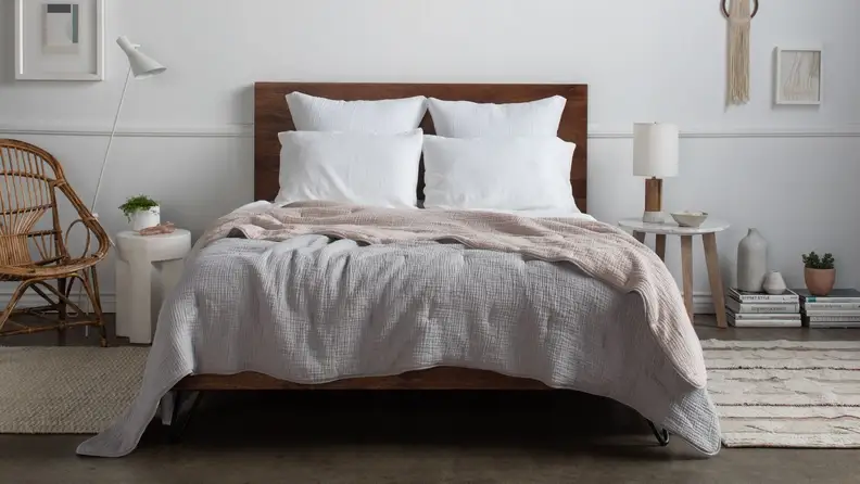 This beautiful quilt will keep you warm all night.