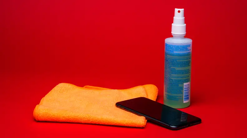 As a control, we also tested a DIY disinfecting solution that can also clean your phone.