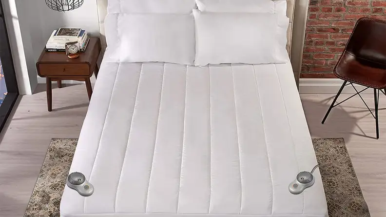 A photo of the Sunbeam Heated Mattress Pad.