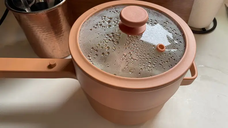 Our Place Perfect Power Pot steamed lid.