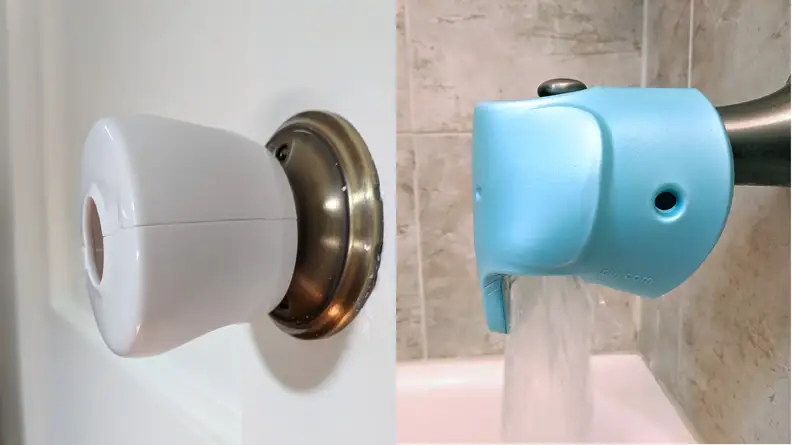 Door handle and spout covers are critical components to a safe (and private) bathroom experience.