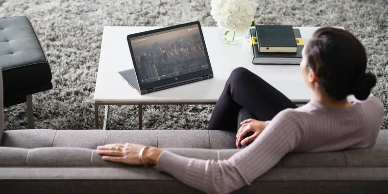 With the Spectre's 360-degree hinge, the new 15-inch model makes for an excellent laptop for streaming video.