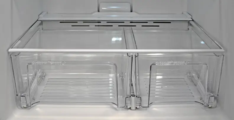 The Whirlpool WRT311FZDM's crispers slide well, but don't do a great job retaining moisture.