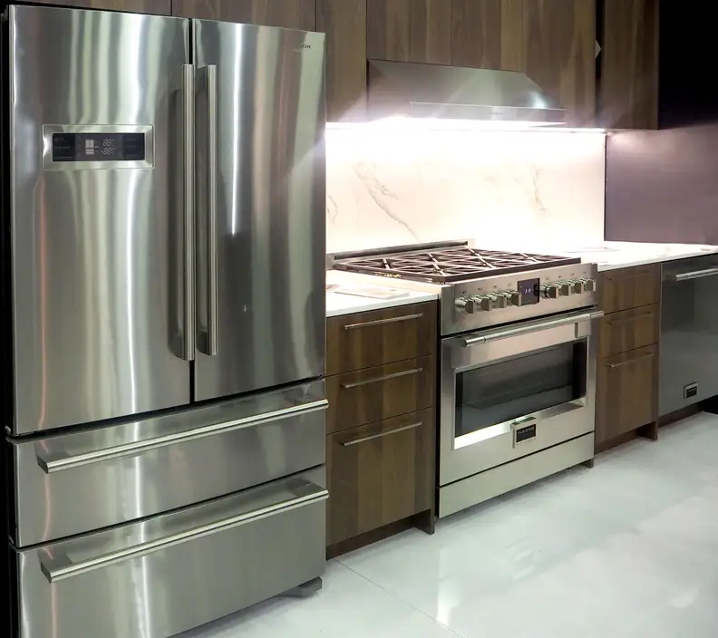 Fulgor Milano Refrigerator, Dishwasher, and Range