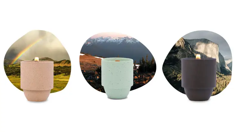 Candles inspired by parks.