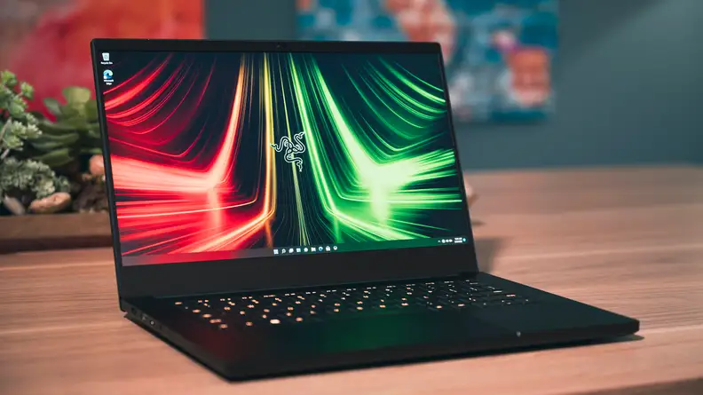 A picture of the Razer Blade 14, which uses DDR5 RAM/