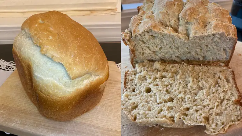Two shots of bread.