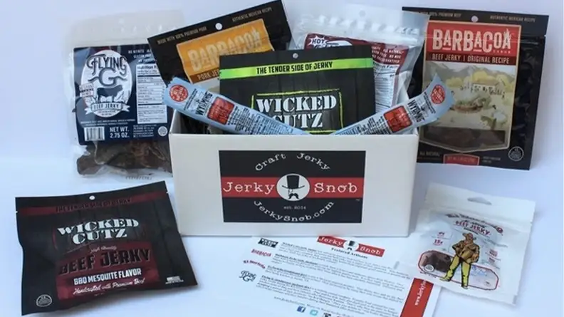 Various bags of artisan jerky