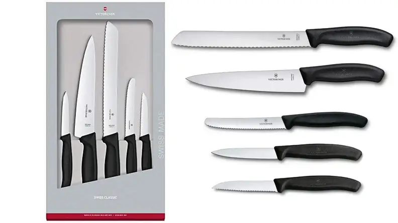 The Victorinox Swiss Classic Kitchen Knife Set.