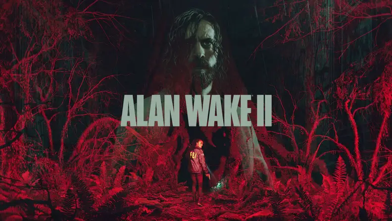 the alan wake 2 title screen
