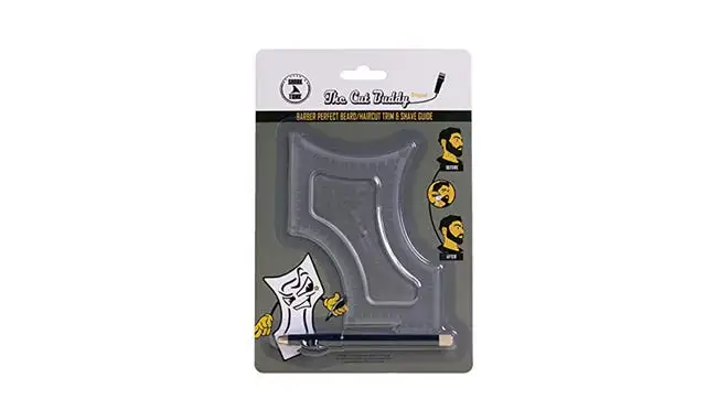 A Cut Buddy template for beard trimming and hair cuts.