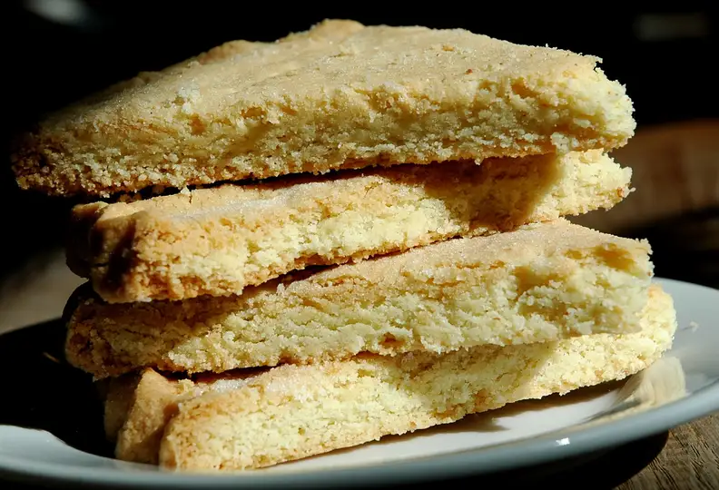 stack of shortbread