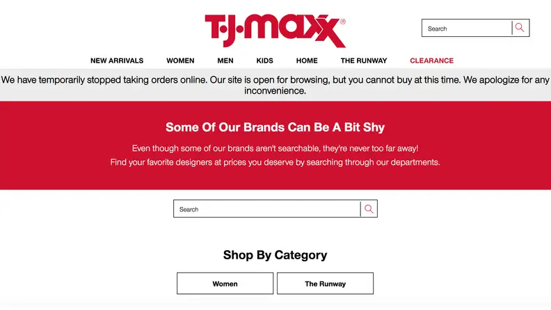 T.J. Maxx search