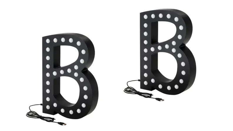 A giant B from Ikea's Omedelbar collection