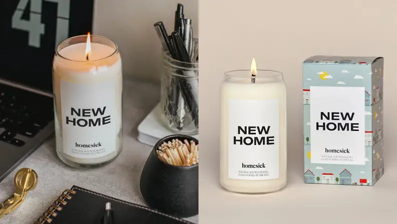 This candle has a warm, welcoming scent.