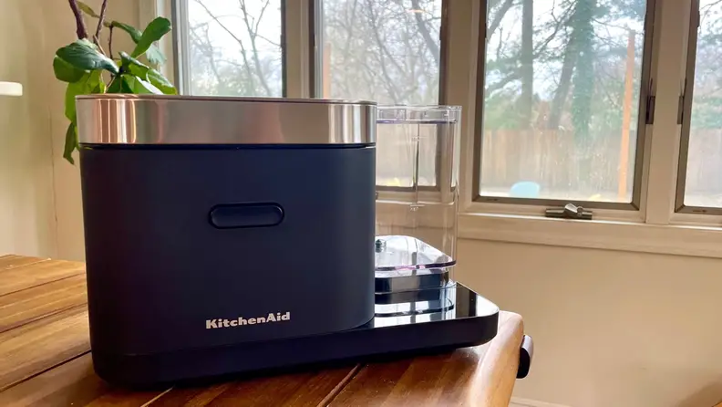 KitchenAid Grain and Rice cooker on a wooden surface