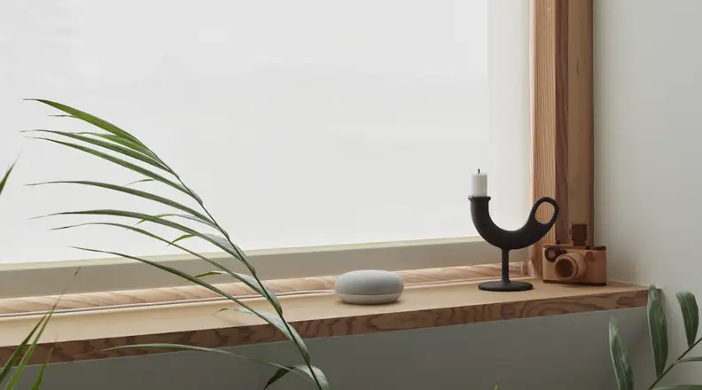 Nest Mini on window sill