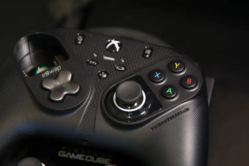 A close-up shot of the controller.