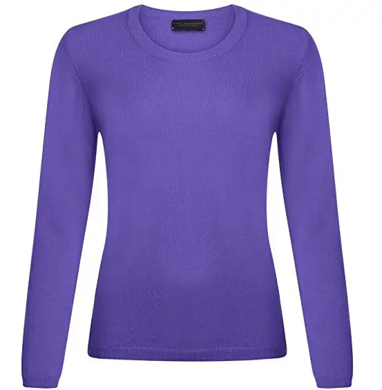 A soft sweater in purple