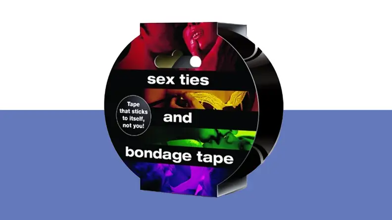 Product shot of the Sex Ties and Bondage Tape.
