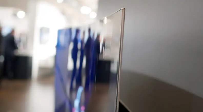 Side view of Panasonic OLED CZ950