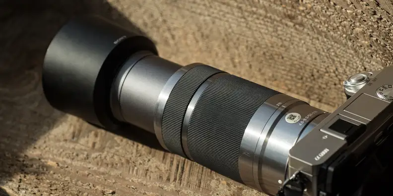 At full telephoto, the E 55-210mm f/4.5-6.3 OSS telescopes out pretty far.