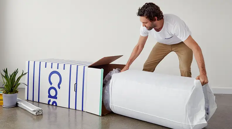 Casper mattress in a box delivery