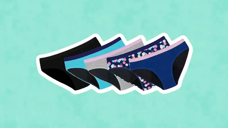 five pairs of assorted black underwear