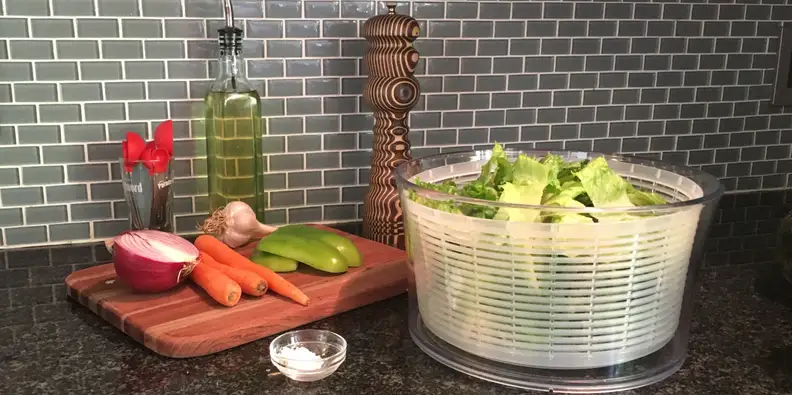 A photo of the OXO Good Grips Salad Spinner.