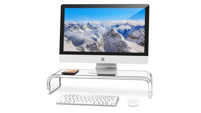 AboveTEK Premium Acrylic Monitor Stand