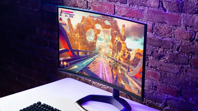 The Cooler Master GM27-CFX gaming monitor.