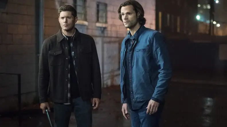 Jared Padalecki  and Jensen Ackles in Supernatural.