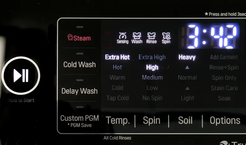 Load sense allows a washer to adjust cycle times based on changing conditions.