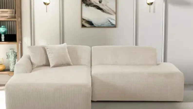MidinMod cream couch