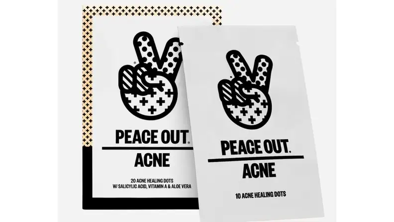 Two packages of Peace Out Acne Dots