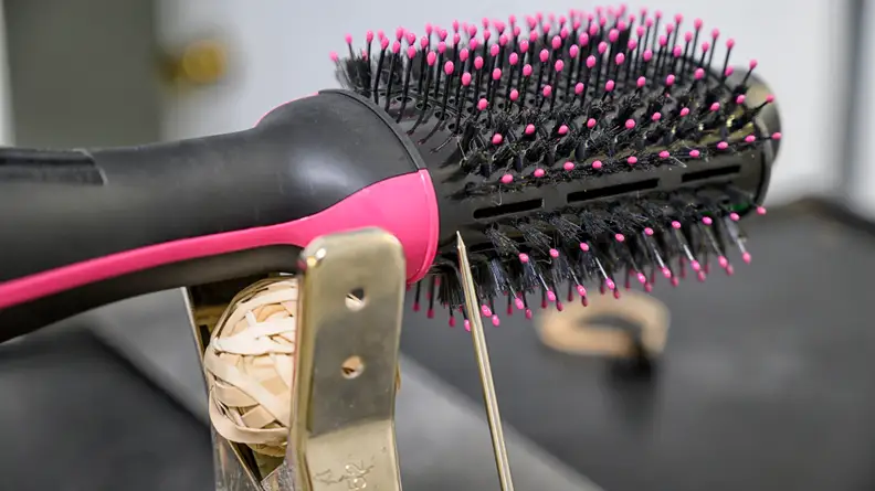 A photo of the Revlon One-Step Hair Dryer and Volumizer in the Reviewed labs.