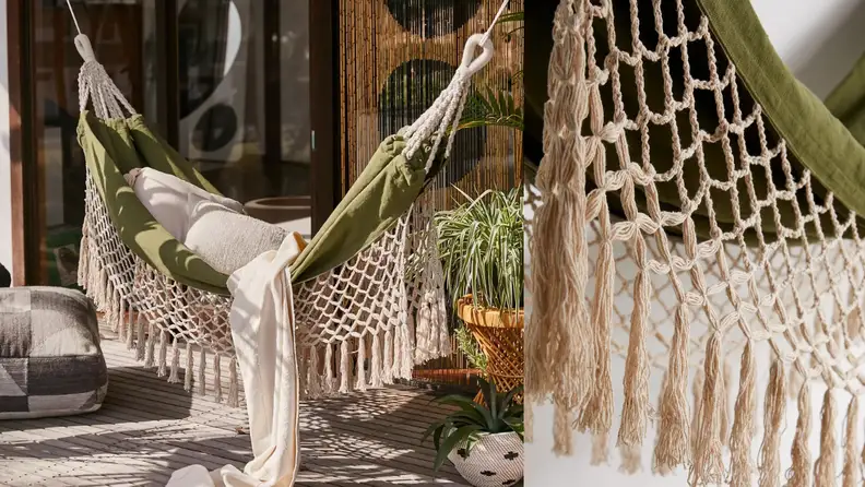 This hammock is basically a boho dream.