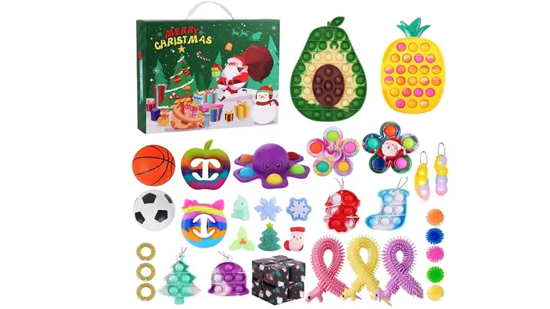 A fidget and pop-its Advent calendar