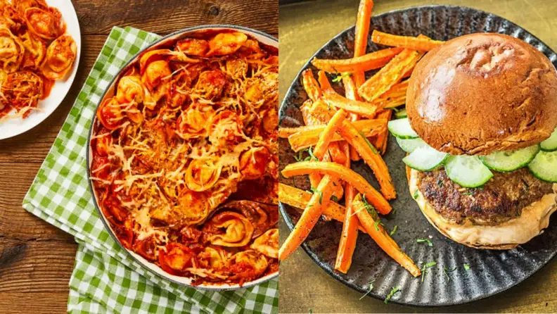 Bánh Mì Burgers and Tomato Tortelloni Bake are two of our favorite HelloFresh recipes.