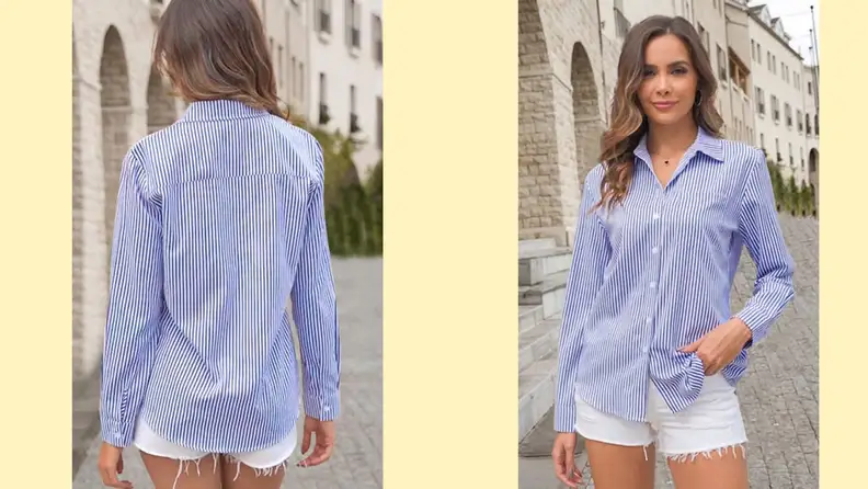 Women's Travel Button-Down