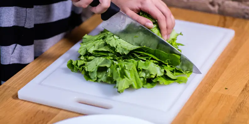 Prepworks by Progressive Cutting Board with lettuce