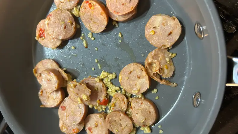 All-Clad's pans are not rated for high heats, which made pan frying sausage a difficulty.