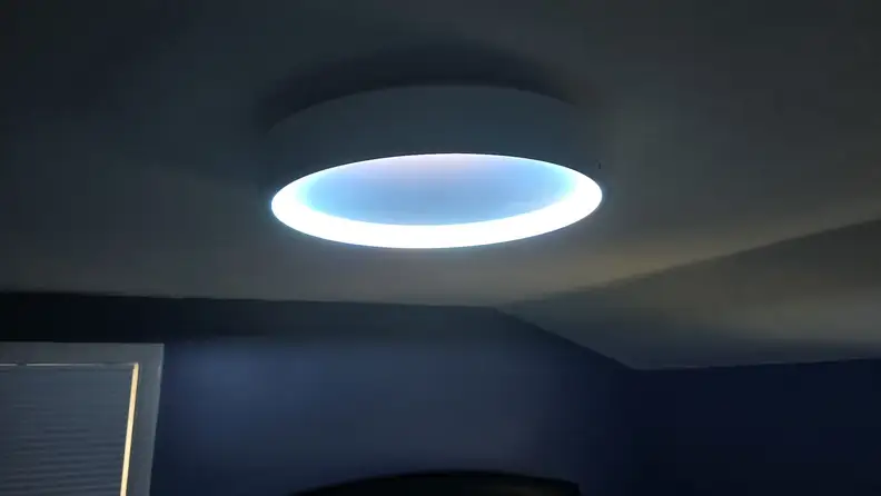 Govee Sky Ceiling Light showing skylight mode on a ceiling.