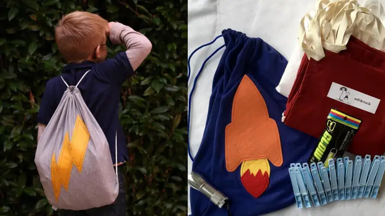 Everything your child needs to build a fort—in an adorable backpack.