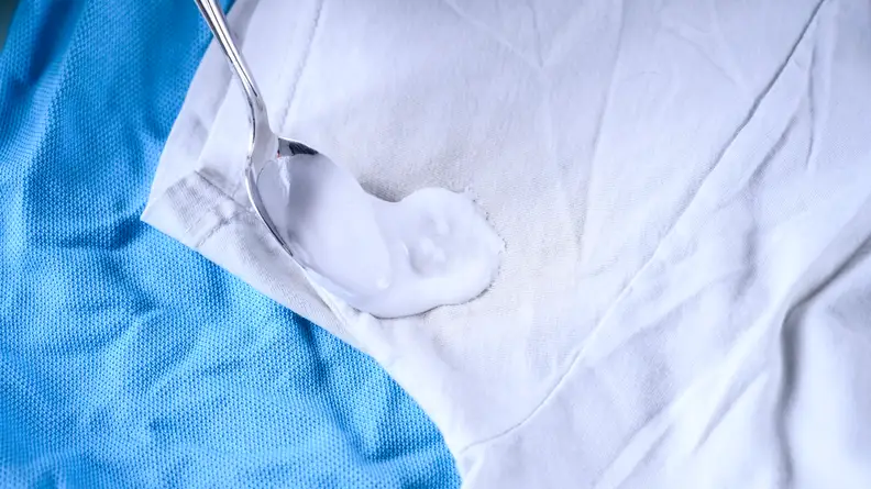 I applied the paste to my pit-stained T-shirt, and let it sit for an hour before tossing the shirt in the wash.